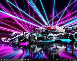 F1 Mercedes 2021 Neon wallpaper engine, USD 0.99