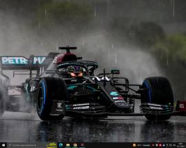 F1 2021 Mercedes Rain effect engine wallpaper, USD 0.99