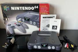 For sale Nintendo 64 PAL console with original box, USD 135