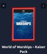 Kaiser pack de World of Warships , € 5