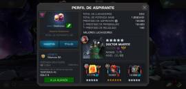 Cuenta Marvel Contest Of Champions nivel 60, USD 140