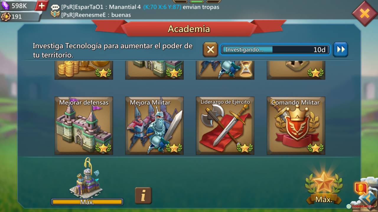 Lords Mobile account +1B power (T5, pact5, etc)