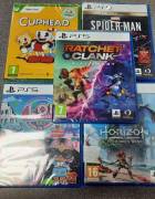 For sale batch of games for PS5. The pack includes 5 sealed games, USD 165