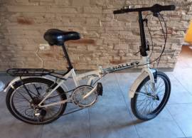 Se vende Bicicleta Rodado 20 Halley Plegable 6v Blanca, USD 500