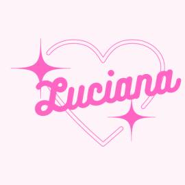 Logo con nombre Luciana, USD 1