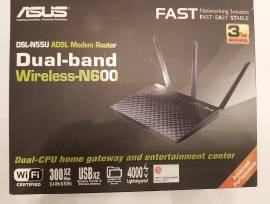 for sale router asus dsl n55u dual band n600 wi-fi 600 mb/s, € 29.95