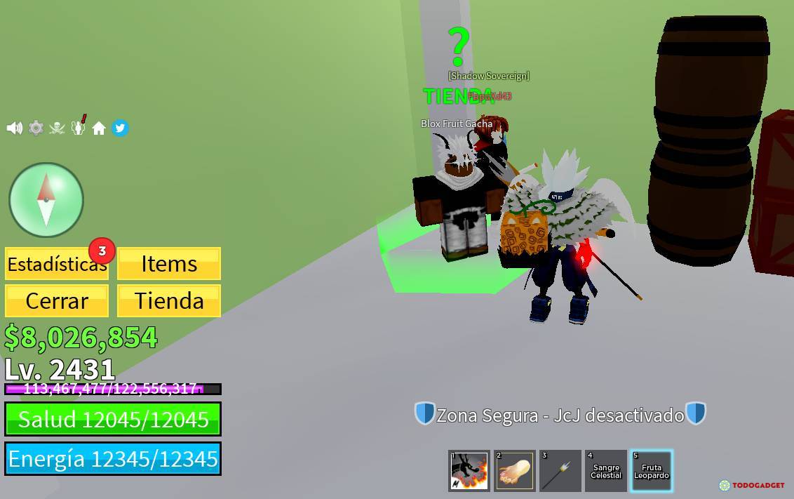 Roblox Blox Fruit Lv. 2300 Com Fruta Shadow - Others - DFG