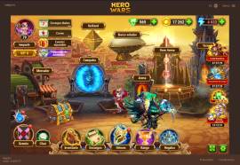 cuenta de hero wars en nivel 79, USD 30