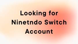 Need a Nintendo Switch account with games included, USD 60