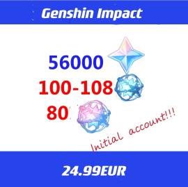 cuenta inicial de genshin impact, € 20