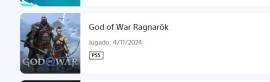 CUENTA CON GOW RAGNAROK PS5, USD 25.00