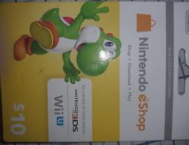 Vendo Tarjeta de regalo de nintendo eShop, USD 5