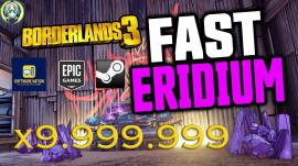 Borderlands 3, 10 Millones de ERIDIUM PC, Steam, Epic Games, USD 10