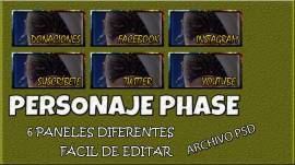 I sell panels Phase para Twitch, USD 1.5