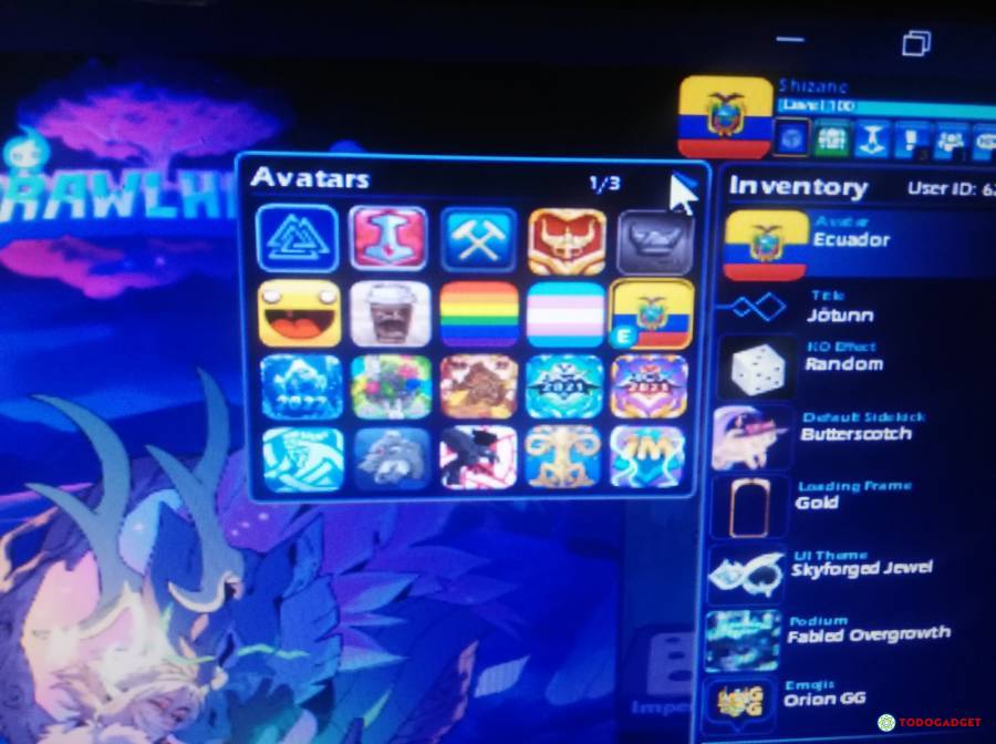 Cuenta de brawlhalla con pase 4,5 y 6 y casi todas las DLC, USD 200.00