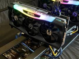 Rig to mine cryptocurrencies with 2 3070ti 160mh For sale, USD 1,250