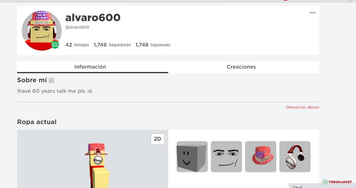 vendo cuenta de roblox 2011 con objetos varios