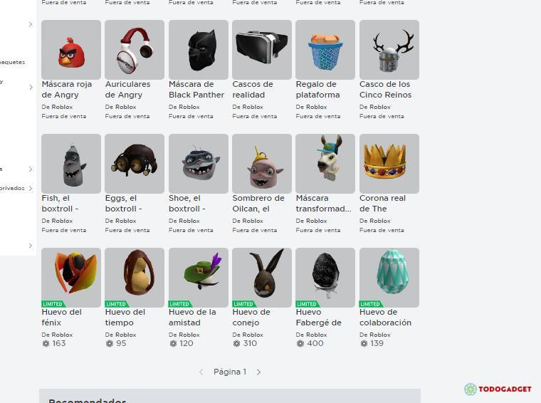 vendo cuenta de roblox 2011 con objetos varios