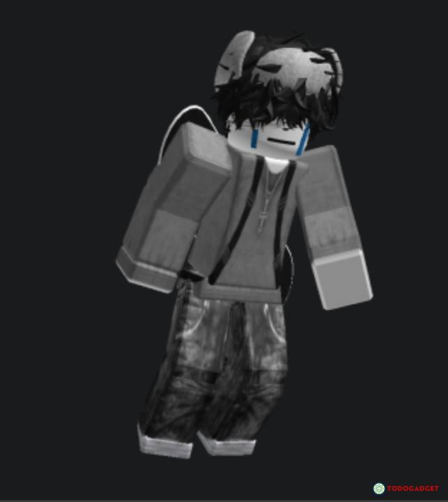 Cuenta de roblox de hombre estilo emo.