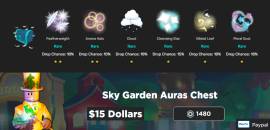 Roblox - Swordburst 2 - Sky Garden Auras Chest, USD 15