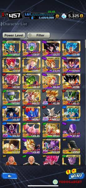 CUENTA DRAGON BALL LEGENDS