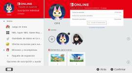 Cuenta Nintendo con online + paquete de expansión + 6 juegos :), € 140