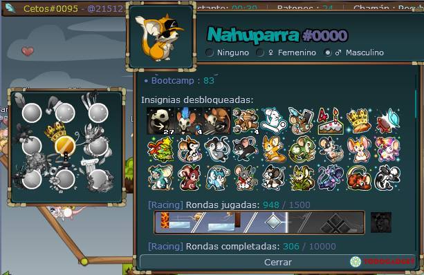 Cuenta transformice 20 pieles, 27000 survivors + 90 accesorios , USD 30.00