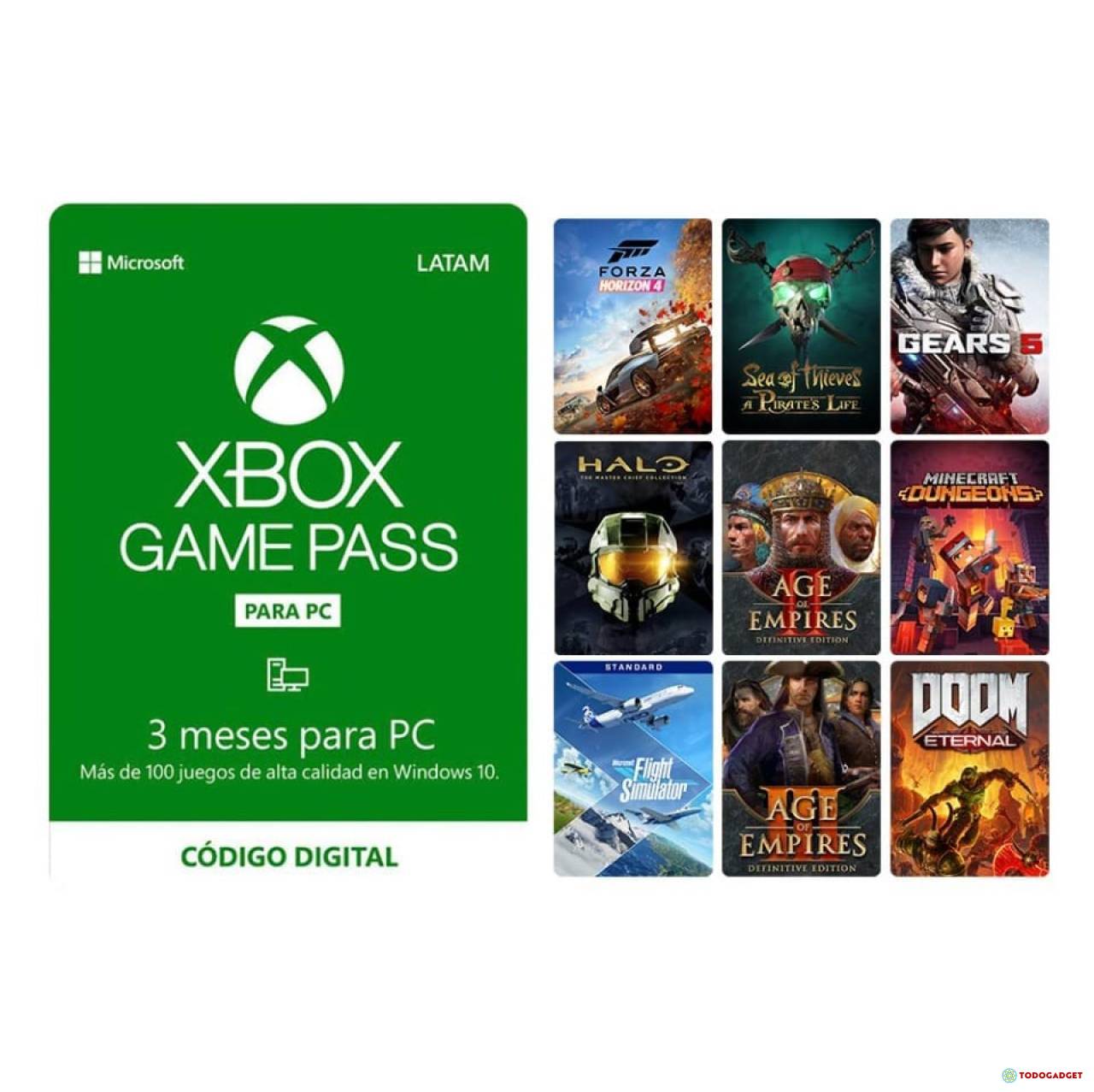 Lograr índice Contratista Código Xbox Game Pass para PC 3 Meses (Sirve en consola) | USD 4.99