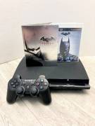 For sale PS3 Slim 160GB console with Batman Arkham City game, € 180