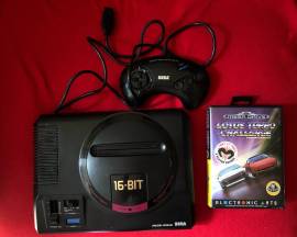 For sale Mega Drive console with 1 game Lotus Turbo Challenge, € 80