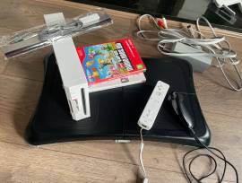 For sale Nintendo Wii console with Wii Fit and Super Mario Bros, USD 65