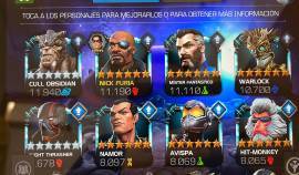 117 personajes 5* (+ de 8 rango 5),40 personajes 6* (4 rango 2) esquir, € 30.00