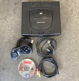 For sale Sega Saturn MK-80000A console with Worms game and 1 gamepad, USD 180
