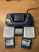For sale console Game Gear with 3 games, USD 165