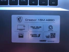 En venta portátil MSI Creator 15m Core i7 9750h, € 595