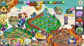 Cuenta de Dragon City con 10 Islas desbloqueadas, 5 dragones heroicos, USD 50