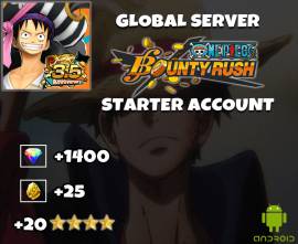 One Piece Bounty Rush  / +1400 Gemas / OPBR / Android, USD 13.99
