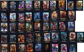 Cuenta de smite / SMITE ACCOUNT GOD PACK LIMITED SKINS AND MORE, USD 150