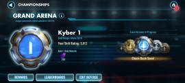 Selling Star Wars: Galaxy of Heroes account 9.24 M GP account kyber 1, USD 1,000