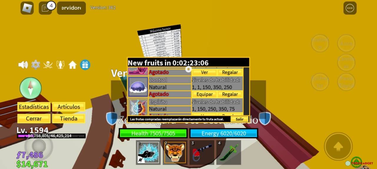 LA FRUTA DE ESPIRITUS EN BLOX FRUITS