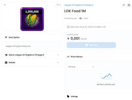 Vendo 1M de comida para League of Kingdoms, 0.001 ETH