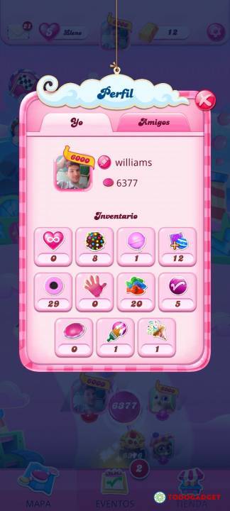 Cuenta de Candy Crush saga con más de 5 años de antigüedad, nivel 6390, USD 200.00
