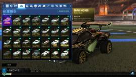 Rocket League account. Every DLC/Car since F2P (100K credits invested), USD 280