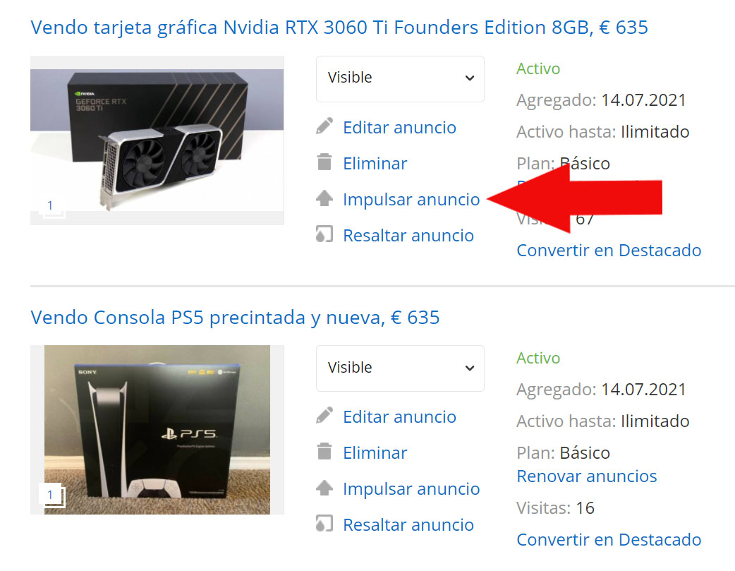 Cómo impulsar anuncios a los primeros puestos en Todogadget